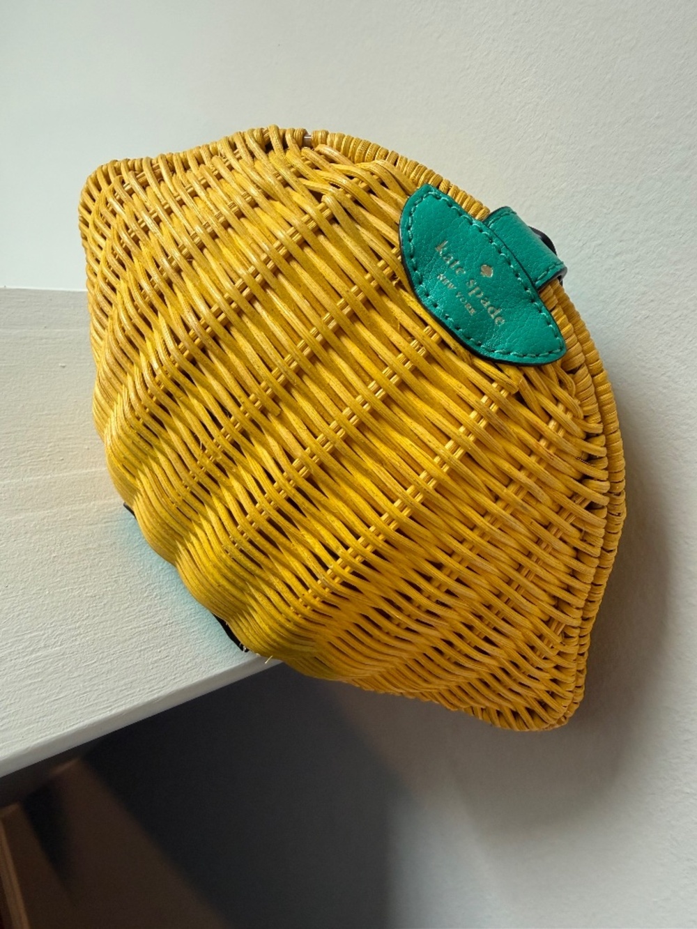 Kate Spade Lemon Wicker Crossbody